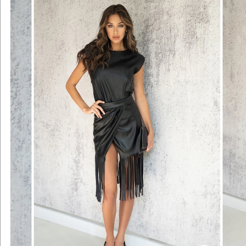 Fringe Mini Skirt and Top Set in Medium. Never worn.